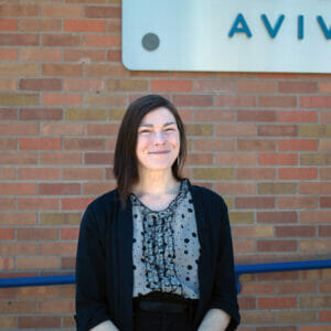 Avivo participant who found recovery at Avivo, got housing, and was reunited with her daughter -- and went on to complete Avivo's career education training programs.