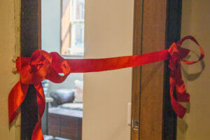 Ribbon-cutting at Avivo's updated recovery housing.