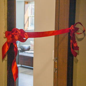 Ribbon-cutting at Avivo's updated recovery housing.