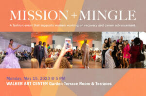 Banner image highlighting Avivo's 2023 Mission + Mingle event.