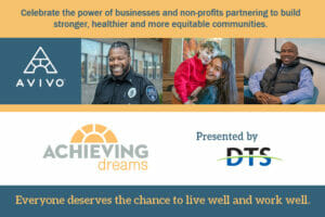 Achieving Dreams Event invitation banner image.