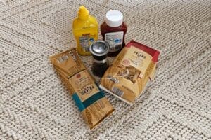 Image of a food pantry kit, one of Avivo's urgent needs.